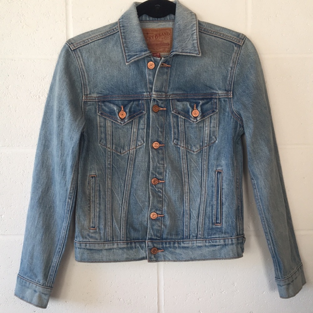 Jean Jacket Light Blue Extra Small Tomboy Trucker Lucky Jacket